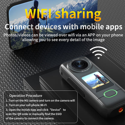 4K HD Action Camera Motorcycle Dashcam