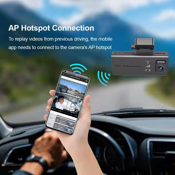 LS VISION 4K WiFi GPS Dual Lens Dash Cam