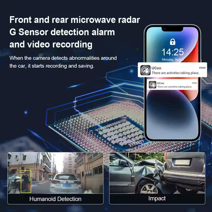 LS VISION 4K WiFi GPS Dual Lens Dash Cam