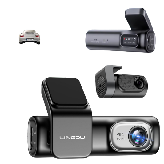 4K IPS Dash Cam Dual Lens