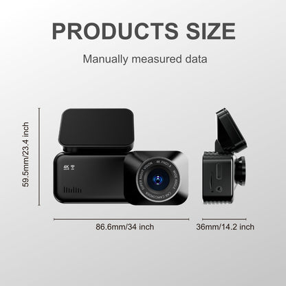 Driving Recorder Night Vision HD 4K 5Gwifi Dash Cam